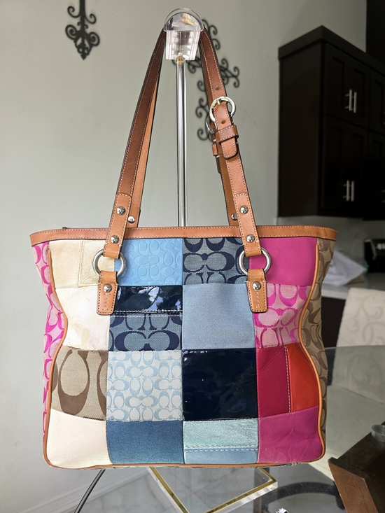Coach Patchwork Multicolor Tote